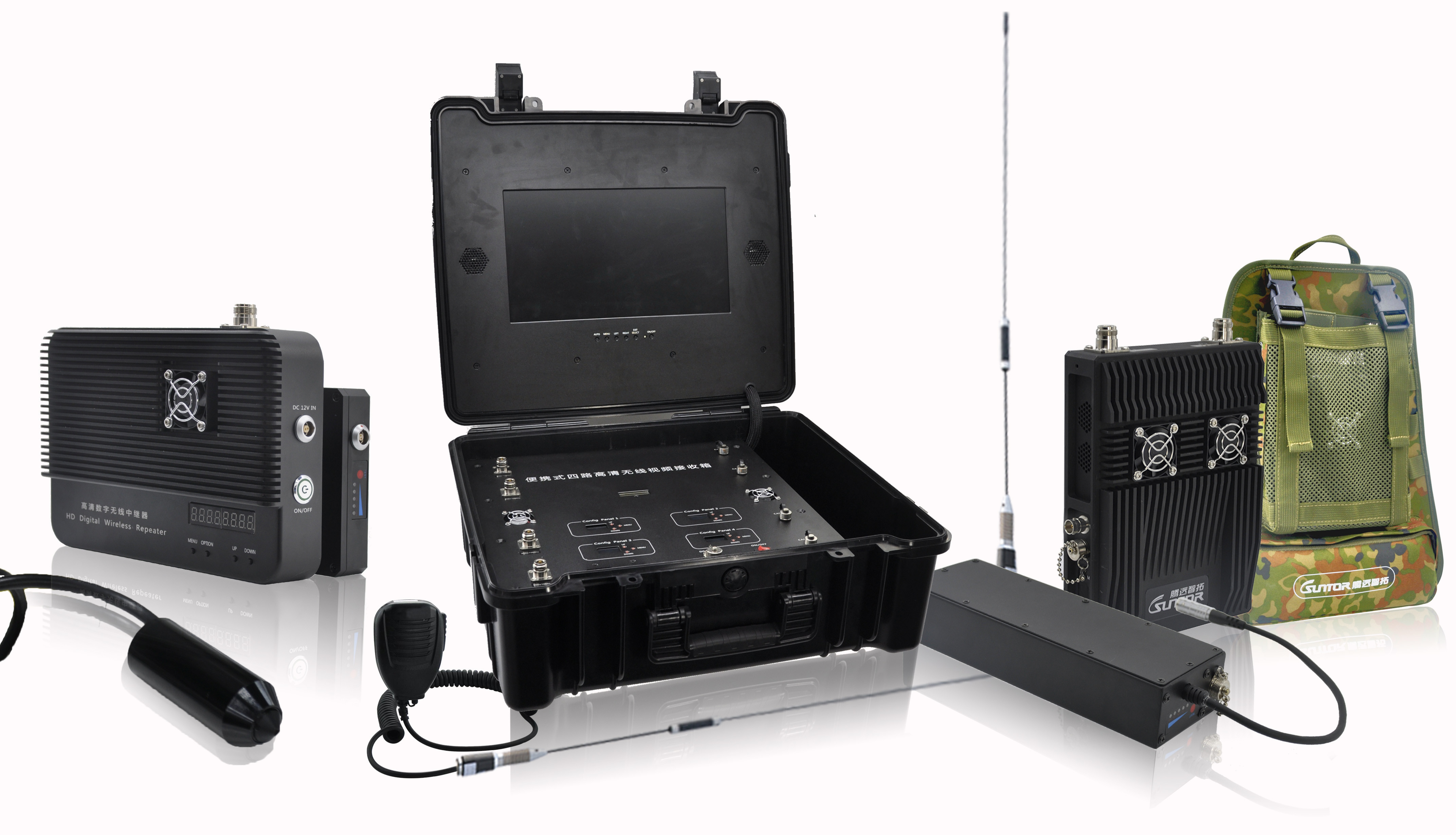 UHF Frequency Professional COFDM Video Transmitter Wireless For Military Defense