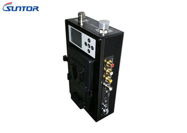 Portable Cofdm Wireless Transmitter , Wireless Video Transmission System For Soldier Carried Shooting