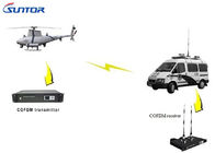 SD Rack Mount Audio Video Wireless Transmitter Receiver Device For Vehicle Monitoring