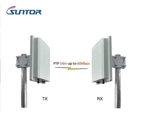 Outdoor Digital Wireless Ethernet Bridge OFDM Modulation 5.8GHz 8km