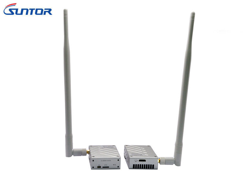 10km COFDM Transmitter 2.4GHz IP Video Link For UAV PTMPt Double Way Video Data Transmission System