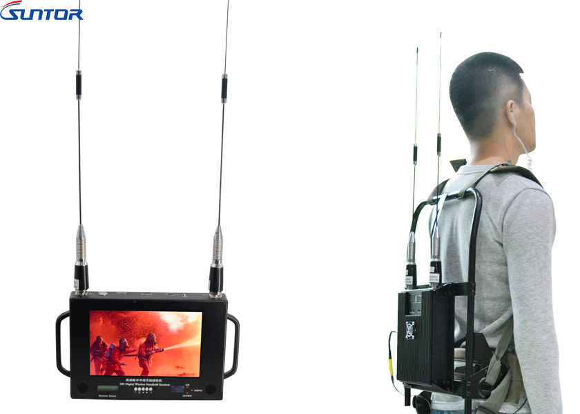 Multimedia Backpack High Definition Multimedia Interface / Av COFDM Wireless Transmitter ...