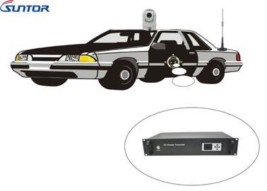300-860Mhz COFDM Transmitter TDD-COFDM patrol car 230km/h moving video wireless sender